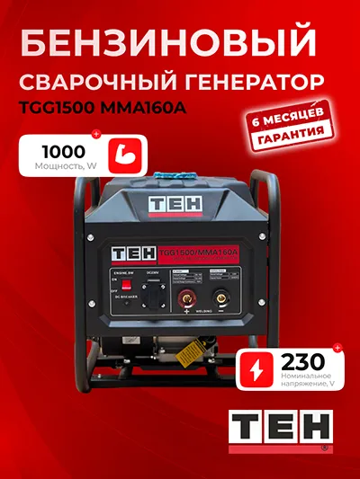 Сварочный аппарат TEH TGG1500/MMA160A — основное фото