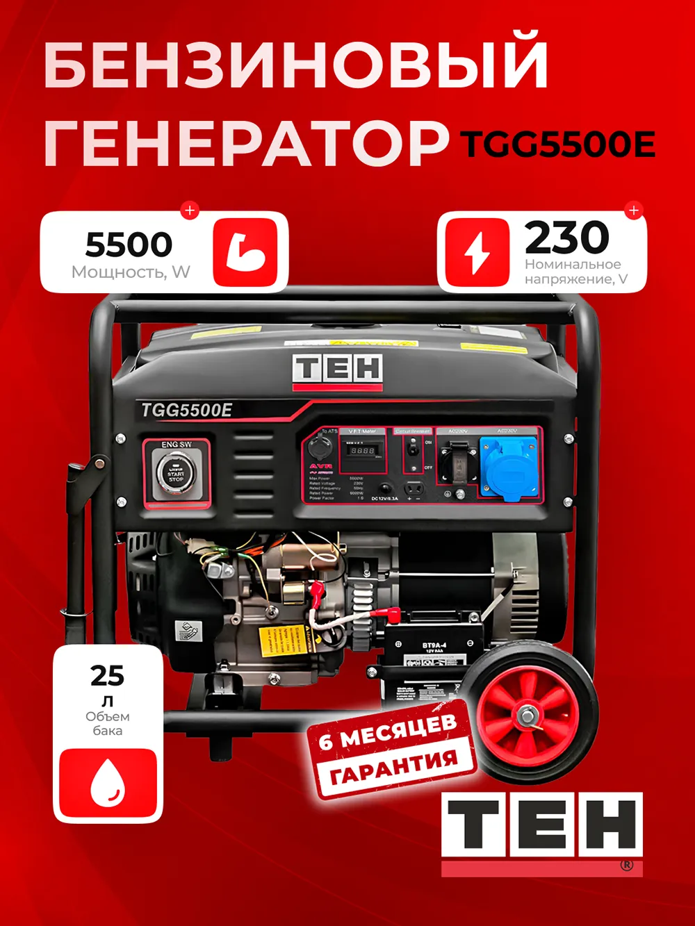 Генератор TEH TGG5500E — фото 5