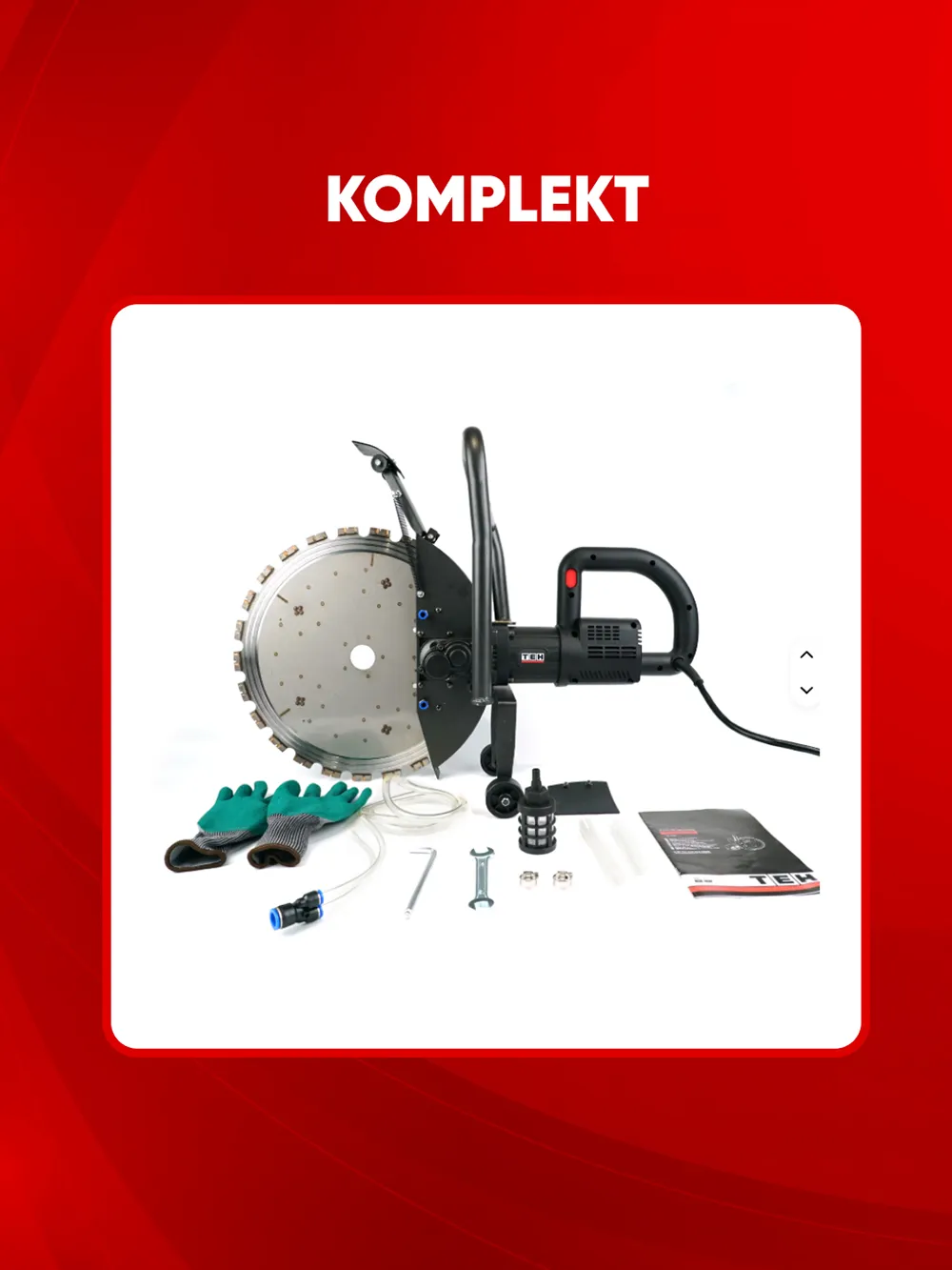 TEH TC41050 devor kesish uskunasi — xususiyatlari